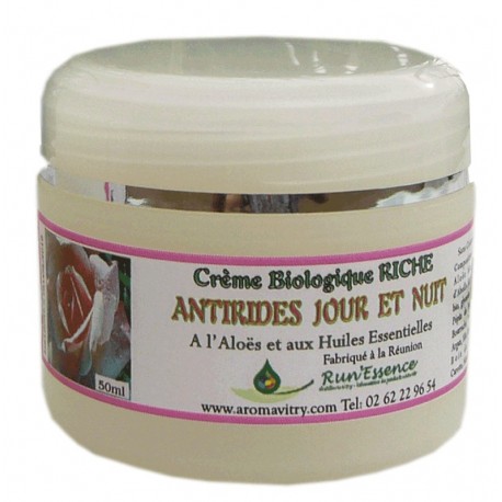 Crème biologique Jour / Nuit aux HE et gel d'Aloës