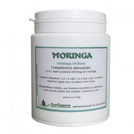 Moringa (protéines végétales) - Poudre - 100 g)