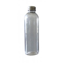 Flacon cristal transparent 200 ml bague 24 + capsule alu - Lot de 5
