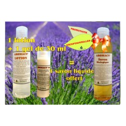 PACK Aromacné 3 pour 2: 1 gel Aromacné 30 ml + 1 lotion Aromacné 160 ml + 1 savon liquide Aromacné 160 ml offert